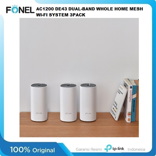 AC1200 DE43 DUAL-BAND WHOLE HOME MESH WI-FI SYSTEM 3PACK