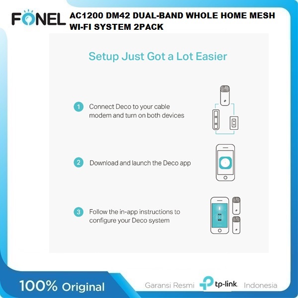AC1200 DM42 DUAL-BAND WHOLE HOME MESH WI-FI SYSTEM 2PACK